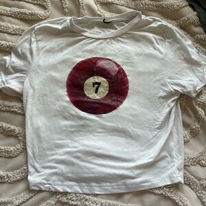 billiard ball crop top